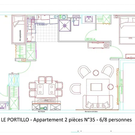 Lejlighed Le Portillo - Piscine - 2 Pieces Pour 8 Personnes Mae-6093 *